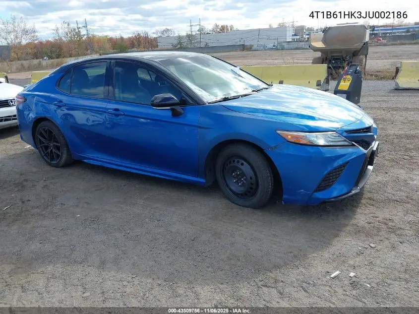 4T1B61HK3JU002186 2018 Toyota Camry Xse