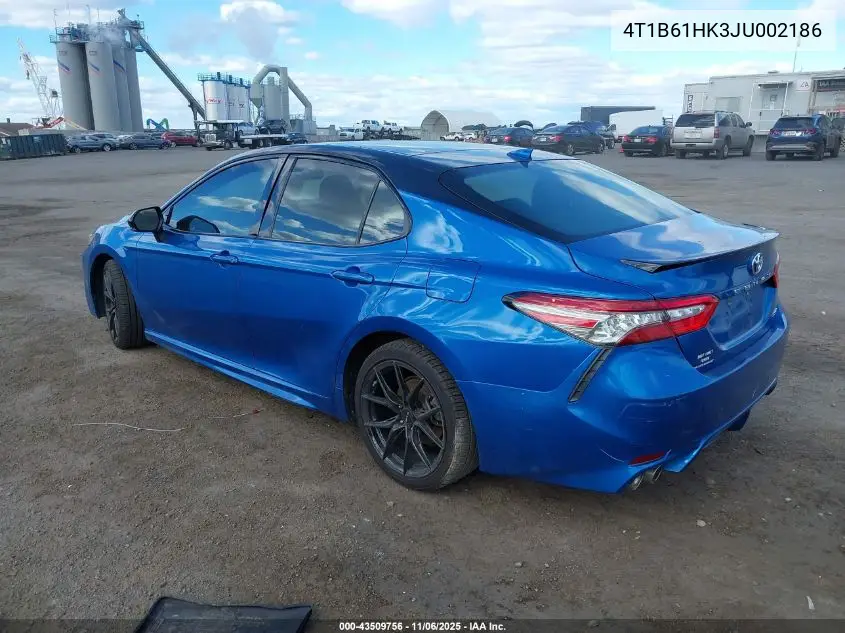 4T1B61HK3JU002186 2018 Toyota Camry Xse
