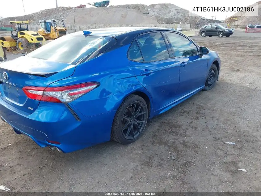 4T1B61HK3JU002186 2018 Toyota Camry Xse