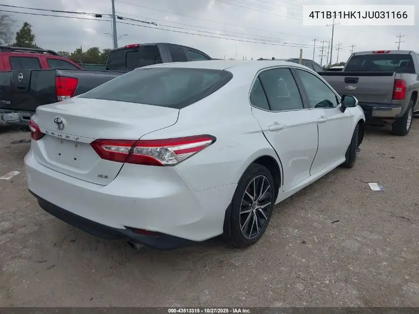 4T1B11HK1JU031166 2018 Toyota Camry Xle