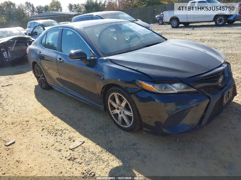 4T1B11HK5JU545750 2018 Toyota Camry Se