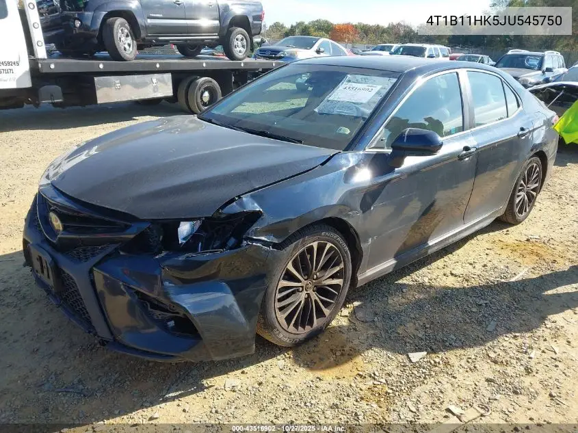 4T1B11HK5JU545750 2018 Toyota Camry Se