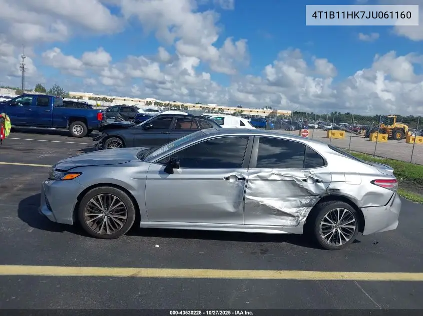 4T1B11HK7JU061160 2018 Toyota Camry Se