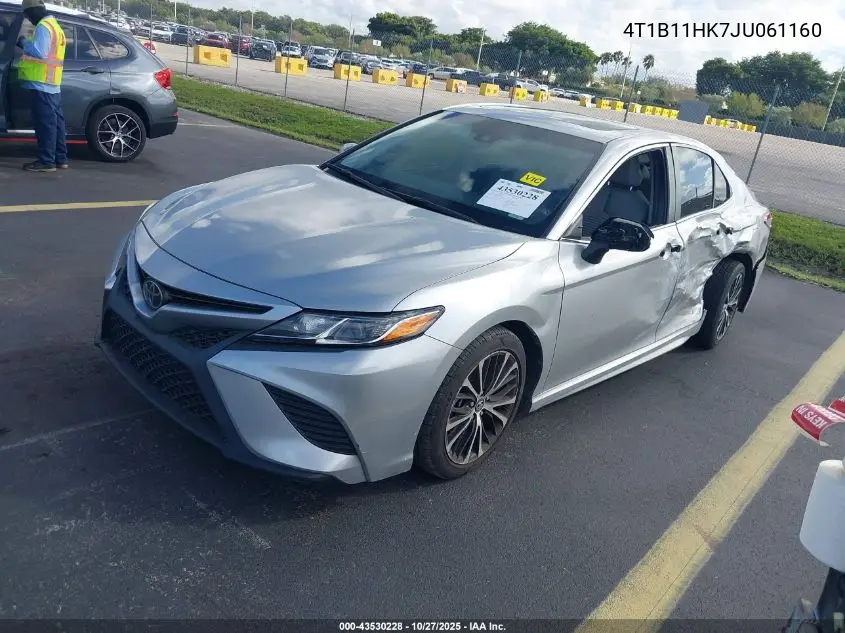 4T1B11HK7JU061160 2018 Toyota Camry Se