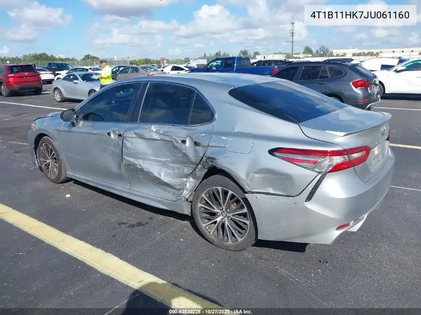 4T1B11HK7JU061160 2018 Toyota Camry Se