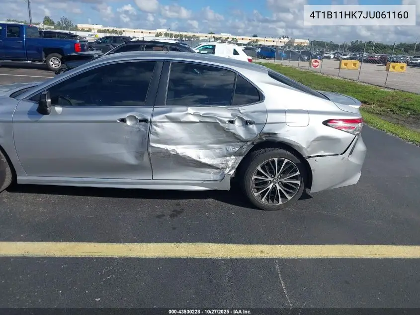4T1B11HK7JU061160 2018 Toyota Camry Se