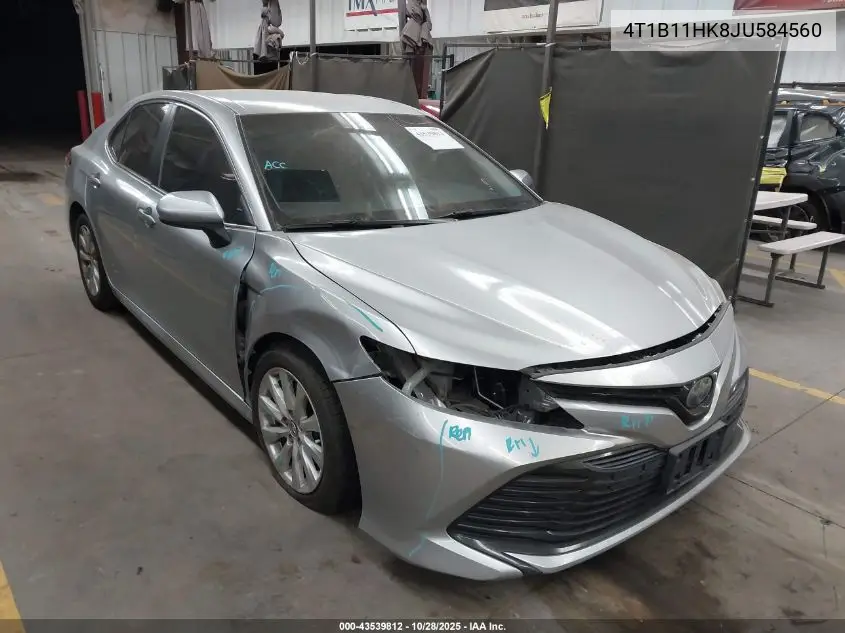4T1B11HK8JU584560 2018 Toyota Camry Le