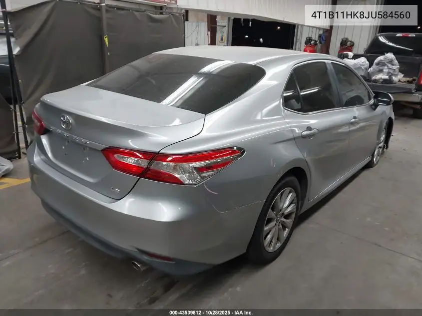 4T1B11HK8JU584560 2018 Toyota Camry Le