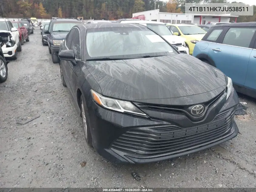 4T1B11HK7JU538511 2018 Toyota Camry Le