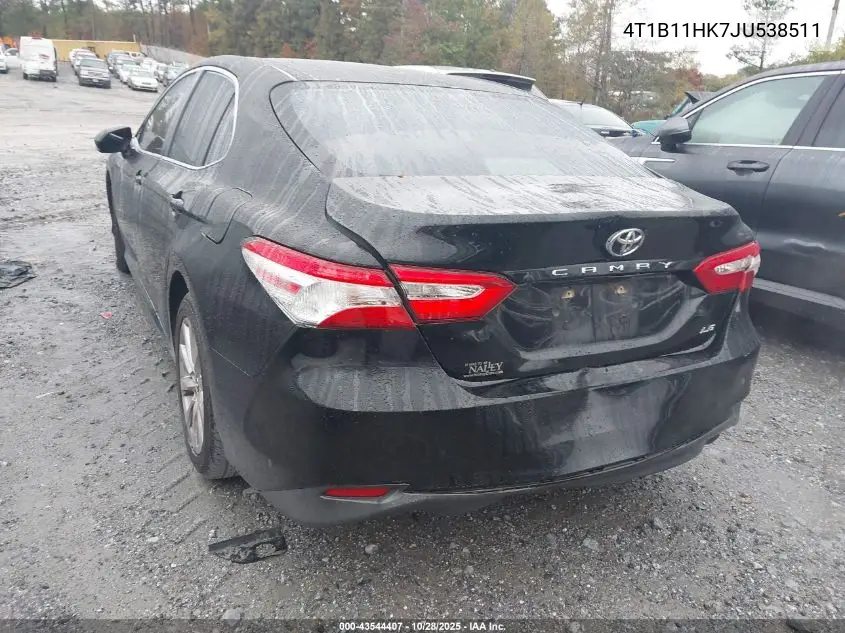 4T1B11HK7JU538511 2018 Toyota Camry Le