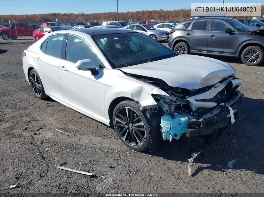 4T1B61HK1JU648021 2018 Toyota Camry Xse