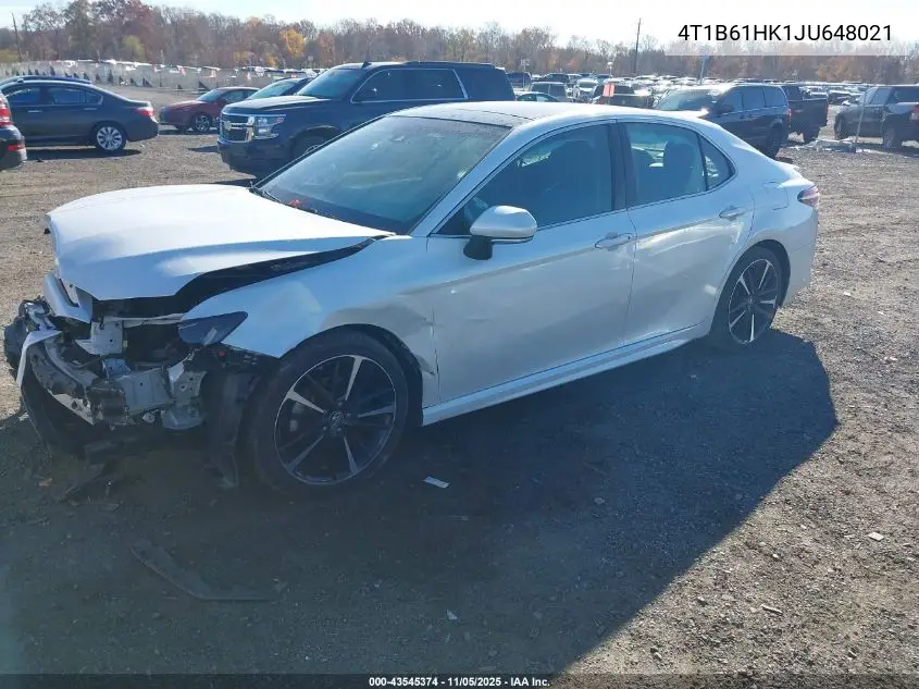 4T1B61HK1JU648021 2018 Toyota Camry Xse