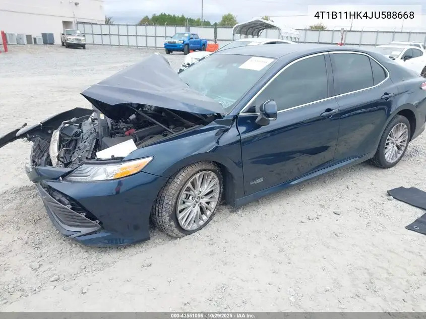 4T1B11HK4JU588668 2018 Toyota Camry Xle