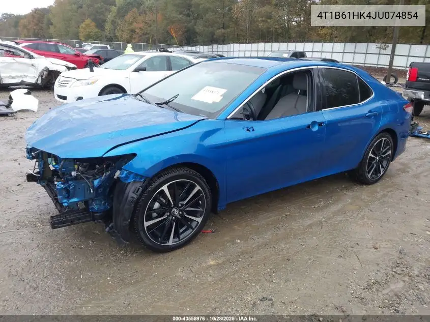 4T1B61HK4JU074854 2018 Toyota Camry Xse