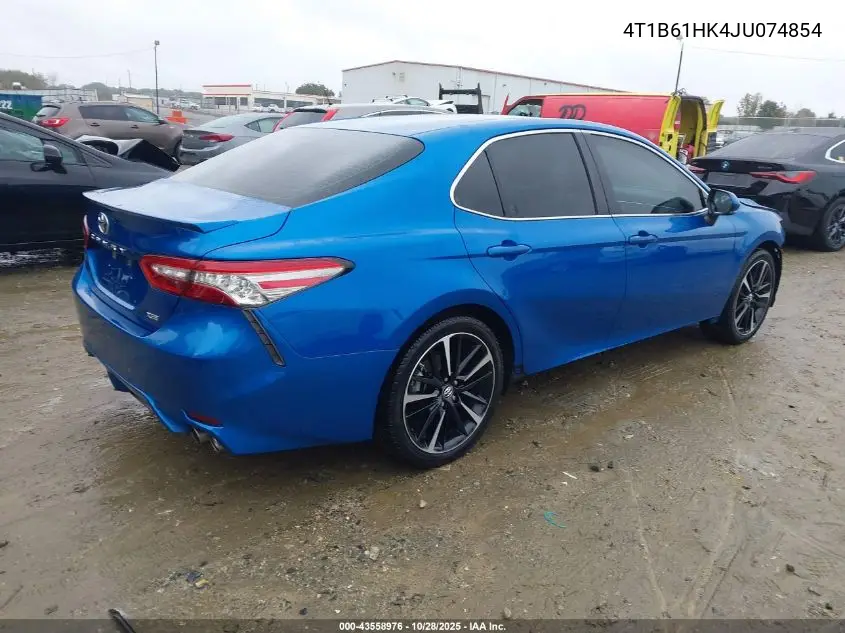 4T1B61HK4JU074854 2018 Toyota Camry Xse