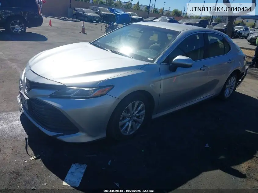 JTNB11HK4J3040434 2018 Toyota Camry Le