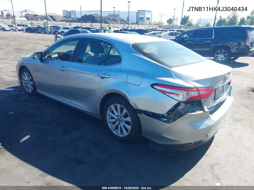 JTNB11HK4J3040434 2018 Toyota Camry Le