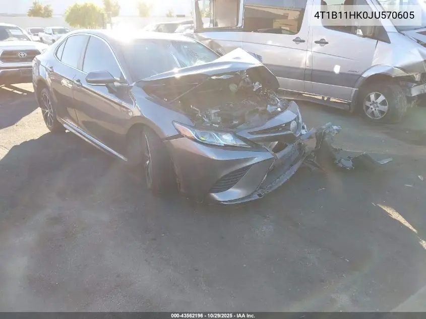 4T1B11HK0JU570605 2018 Toyota Camry Se