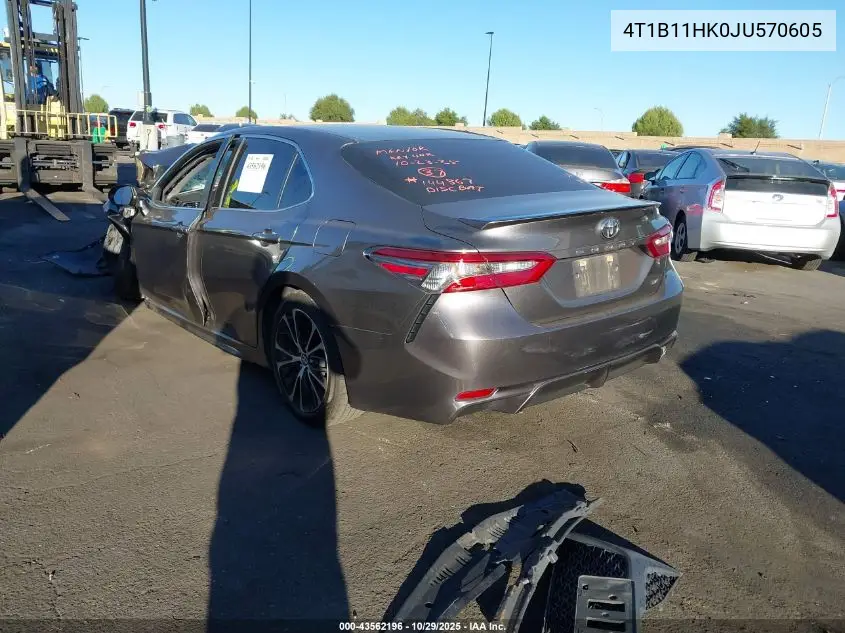 4T1B11HK0JU570605 2018 Toyota Camry Se