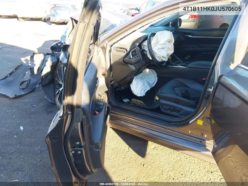 4T1B11HK0JU570605 2018 Toyota Camry Se