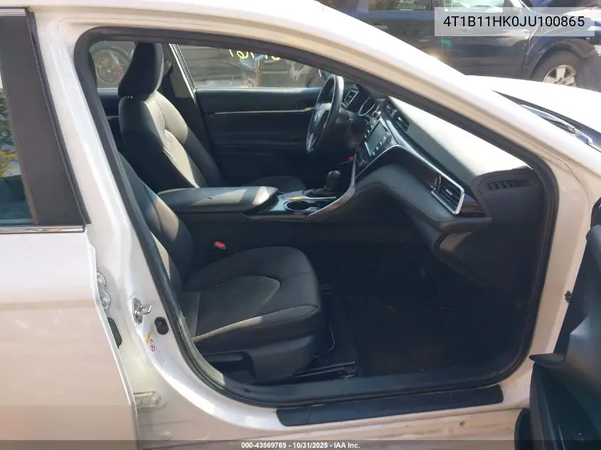 4T1B11HK0JU100865 2018 Toyota Camry Le