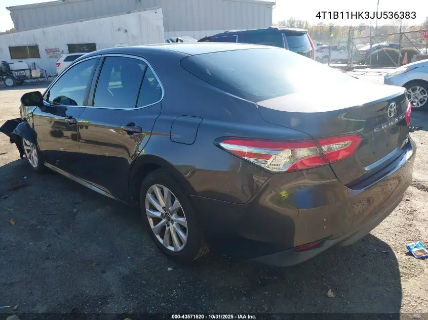 4T1B11HK3JU536383 2018 Toyota Camry Le