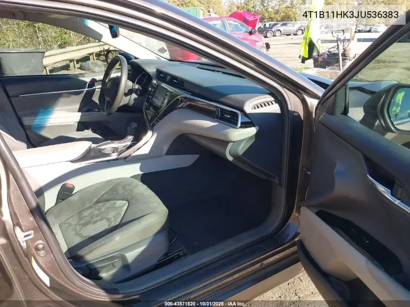 4T1B11HK3JU536383 2018 Toyota Camry Le