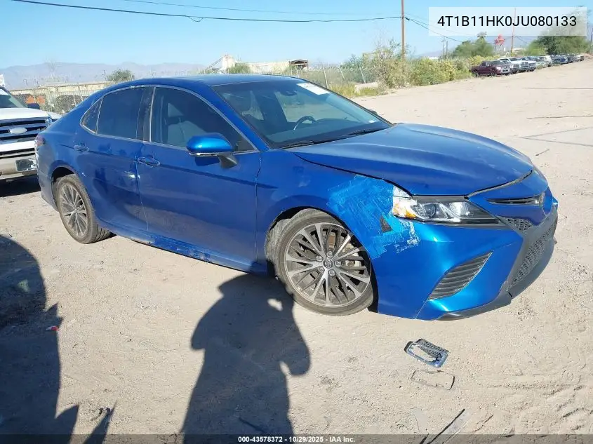 4T1B11HK0JU080133 2018 Toyota Camry Se