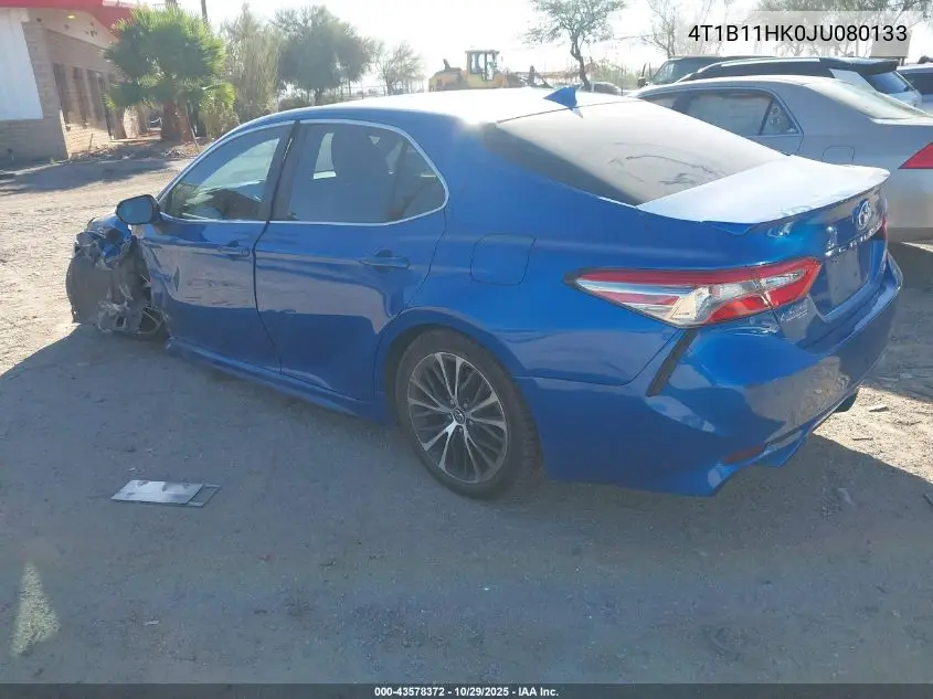 4T1B11HK0JU080133 2018 Toyota Camry Se