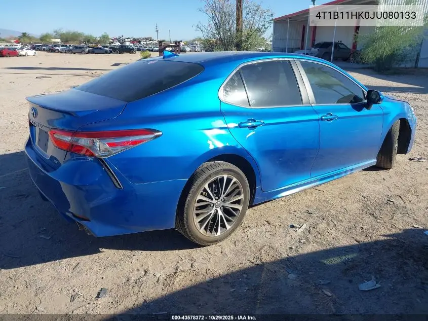 4T1B11HK0JU080133 2018 Toyota Camry Se