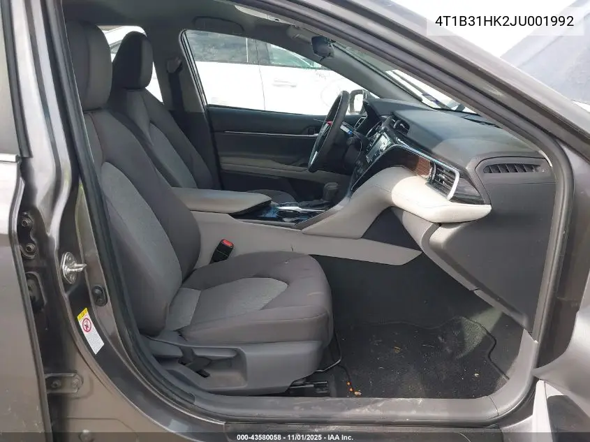 4T1B31HK2JU001992 2018 Toyota Camry Hybrid Le