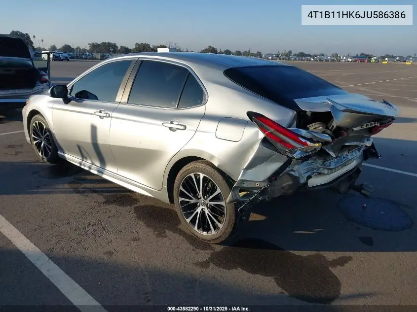 4T1B11HK6JU586386 2018 Toyota Camry Se