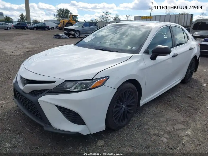 4T1B11HK0JU674964 2018 Toyota Camry Se