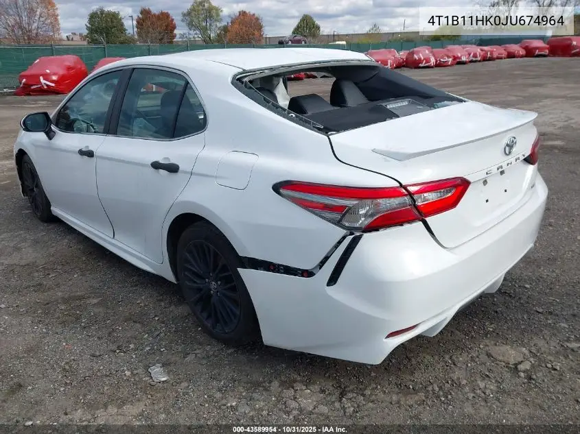4T1B11HK0JU674964 2018 Toyota Camry Se