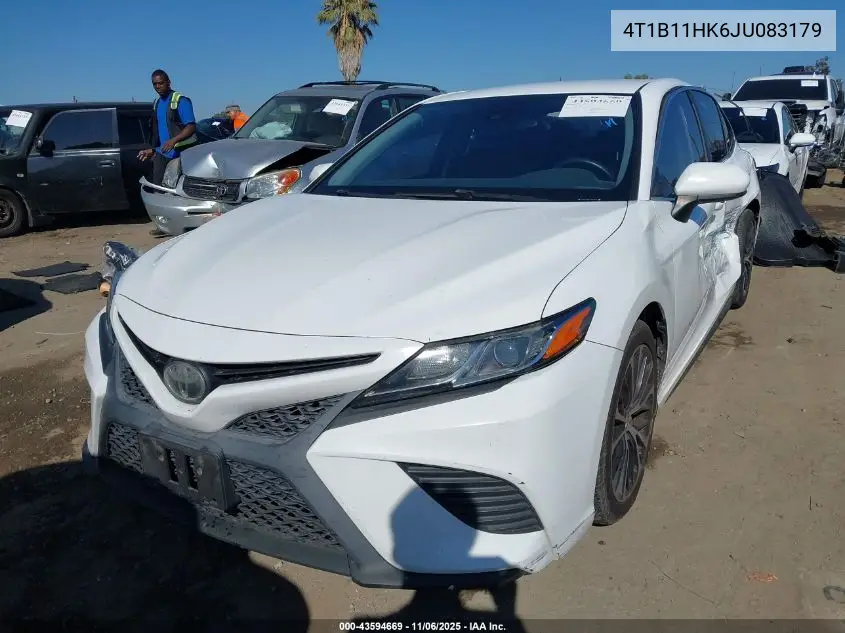 4T1B11HK6JU083179 2018 Toyota Camry Se