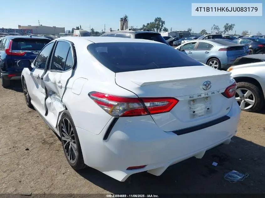 4T1B11HK6JU083179 2018 Toyota Camry Se