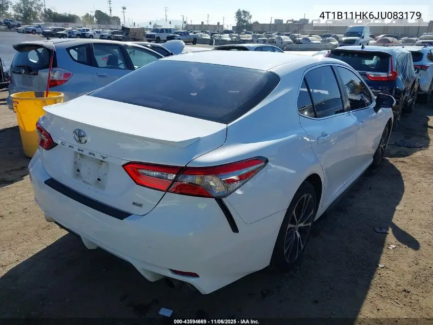 4T1B11HK6JU083179 2018 Toyota Camry Se