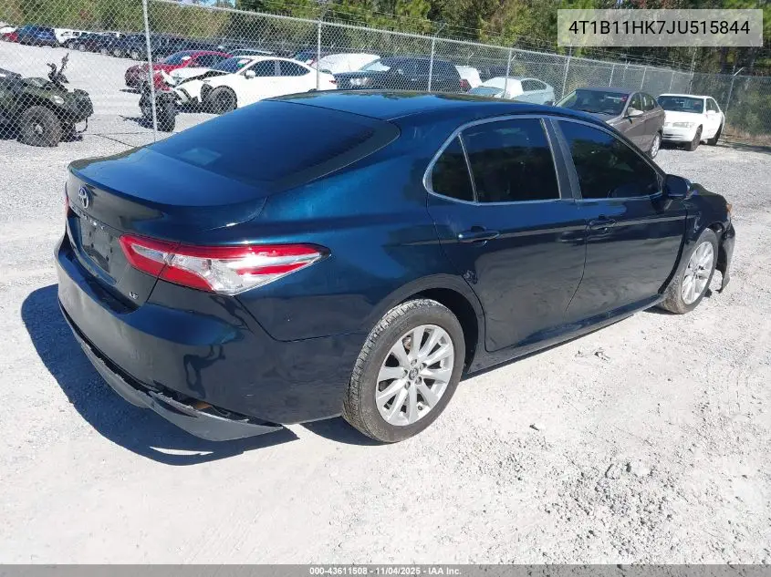 4T1B11HK7JU515844 2018 Toyota Camry Le