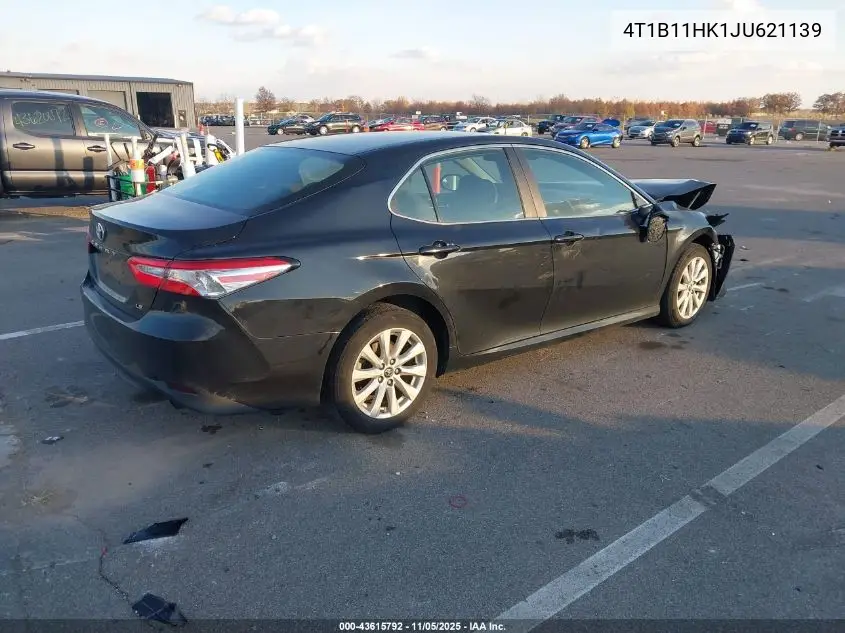 4T1B11HK1JU621139 2018 Toyota Camry Le