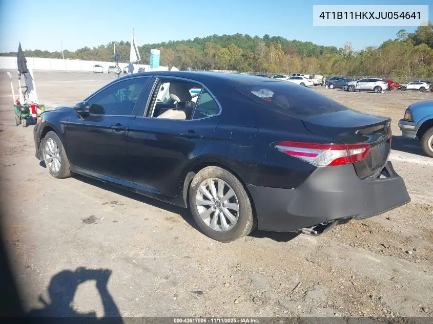 4T1B11HKXJU054641 2018 Toyota Camry Le