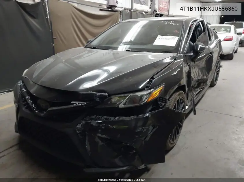 4T1B11HKXJU586360 2018 Toyota Camry Se