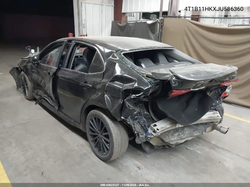 4T1B11HKXJU586360 2018 Toyota Camry Se