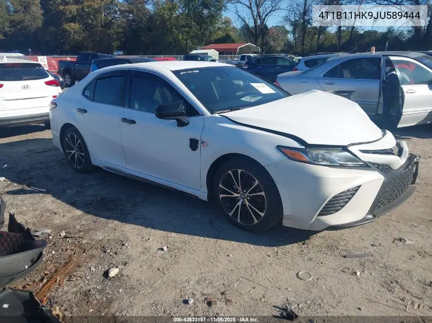 4T1B11HK9JU589444 2018 Toyota Camry Se