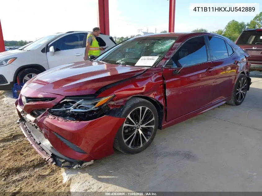 4T1B11HKXJU542889 2018 Toyota Camry Se