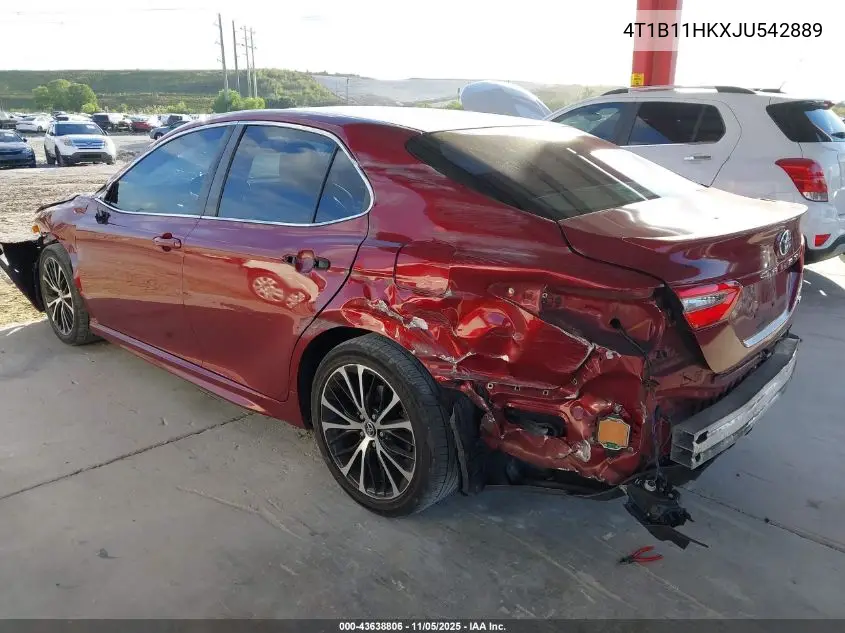 4T1B11HKXJU542889 2018 Toyota Camry Se