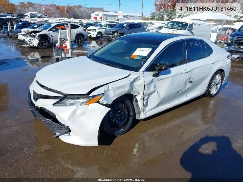 4T1B11HK5JU131450 2018 Toyota Camry Xle