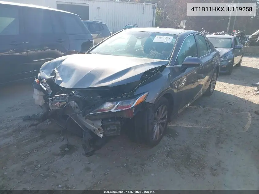 4T1B11HKXJU159258 2018 Toyota Camry Le