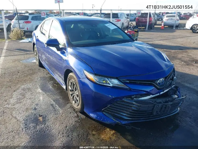 4T1B31HK2JU501554 2018 Toyota Camry Hybrid Le