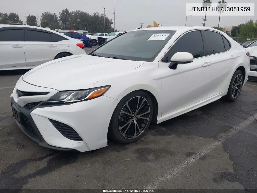 JTNB11HK7J3051959 2018 Toyota Camry Se