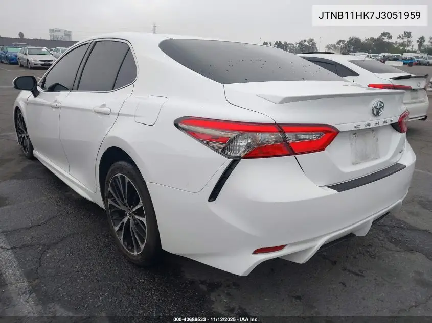 JTNB11HK7J3051959 2018 Toyota Camry Se